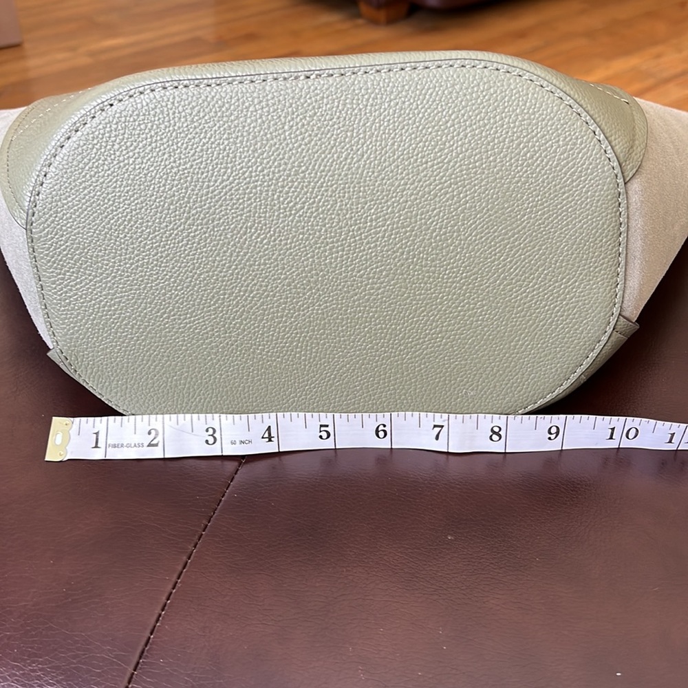 Michael Kors Portia Large Tote Leather Army Green - Picture 12 of 13